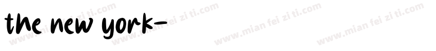 the new york字体转换